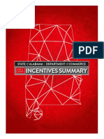 Incentives Summary: State Alabama Department Commerce