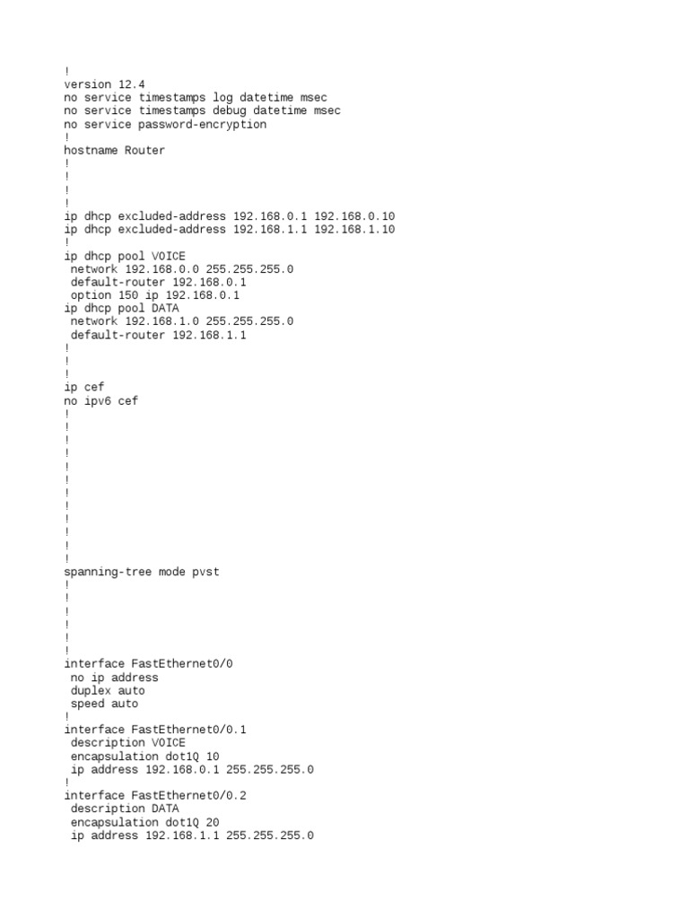 Router1 Running Config | PDF