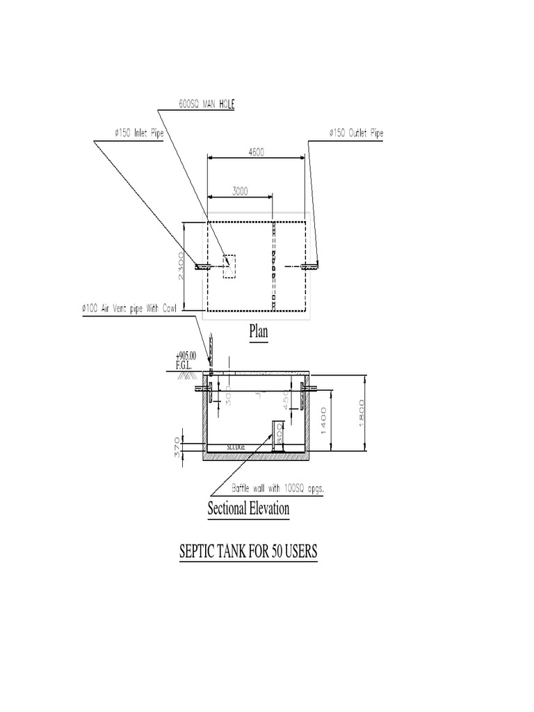 Septic Tank-Model PDF | PDF