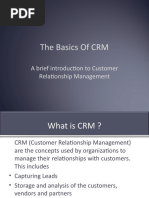 The Basics of CRM