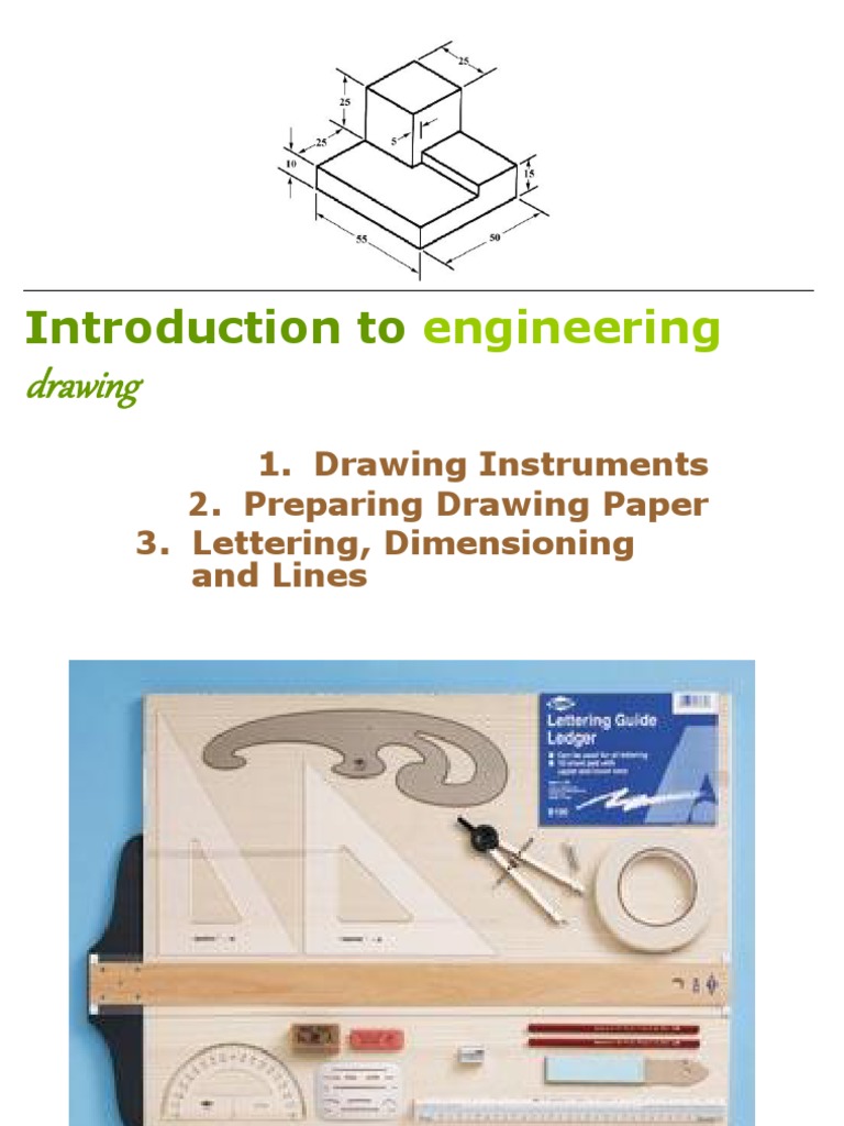 Chapter 1 Introduction To Engineering Drawing | PDF | Drawing | Geometry