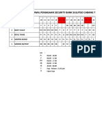 Jadwal Penjagaan Security Bank Sulutgo Cabang Tilamuta Bulan Juli - Agustus 2019