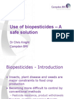 Use of Biopesticides - A Safe Solution: DR Chris Knight Campden BRI