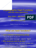 Cryptographic Hash Functions