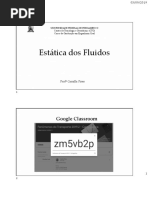 Aula 3 - Estática - Manometro
