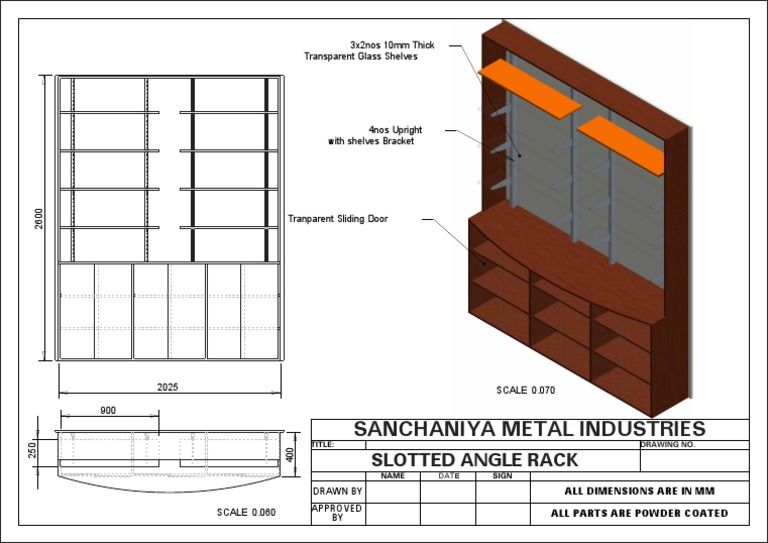 Slotted Angle Rack Design Specifications | PDF