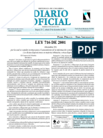 Diario-Ley 716 A 721 de 2001