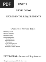 Unit 3: Developing Incremental Requirements