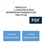 Module 1 - Animal Handling Basic Information of Pharmacology Practicum
