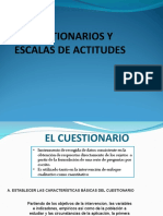 Cuestionarios y Escalas de Actitudes