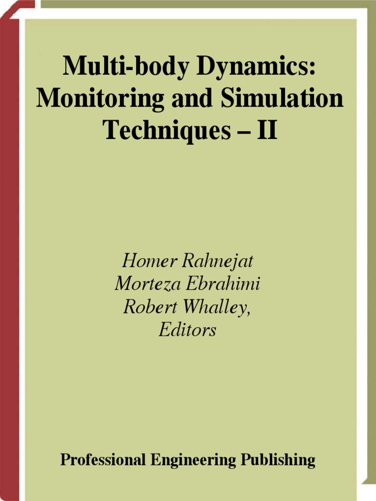 Multi-Body Dynamics Monitoring and Simulation Tech PDF | PDF | Leonhard ...