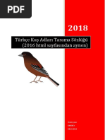 Turkish Bird Names HTML 2016 PDF