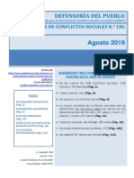 Reporte de Conflictos Sociales N° 186