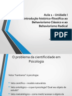 Aula 1 - Introdução A Psicologia Do Comportamento