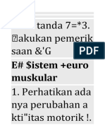 !. 'A?i Tanda 7 3. Akukan Pemerik Saan &'G: E# $istem +euro Muskular