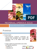 Proteínas, Lipídeos e Água