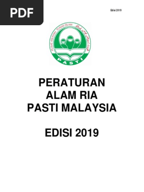Peraturan Alam Ria 2019 PDF  PDF