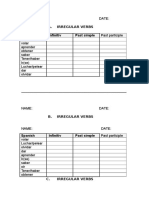 Irregular Verbs