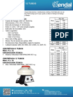 Centrifuga de 8 y 12 Tubos Gemmy PDF