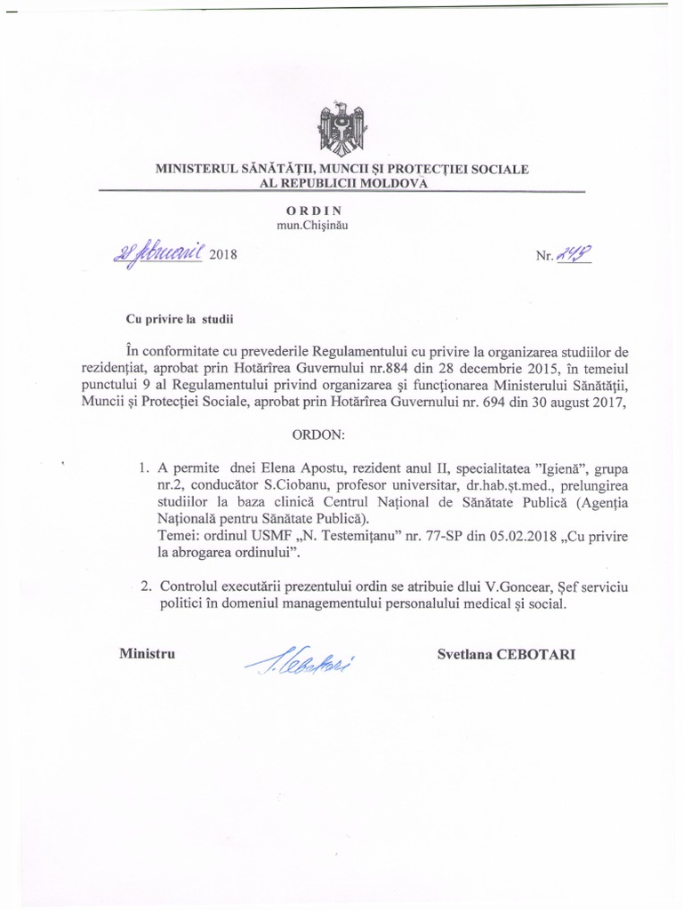 Ordine Msmps Rez 246 249