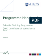 STP Coe Programme Handbook Aug 14