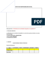 Estructura Del Proyecto de Responsabilidad Social