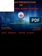 A Seminar Presentation ON: Kotathermalpowerstation