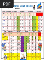 Calendar Scolar 2019 2020