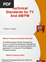 Technical Standards For TV and AM/FM: Vincent D. Cataylo