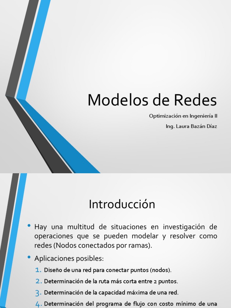 Modelos de Redes en Optimización | PDF | Algoritmos | Optimización ...
