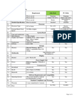 Specification for Tablet PC