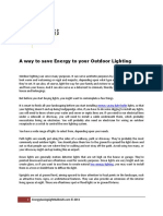 A Way To Save Energy To Your Outdoor Lighting PDF