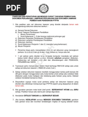 Peraturan Am Mengisi Dokumen Perjanjian Ujrah Pdf