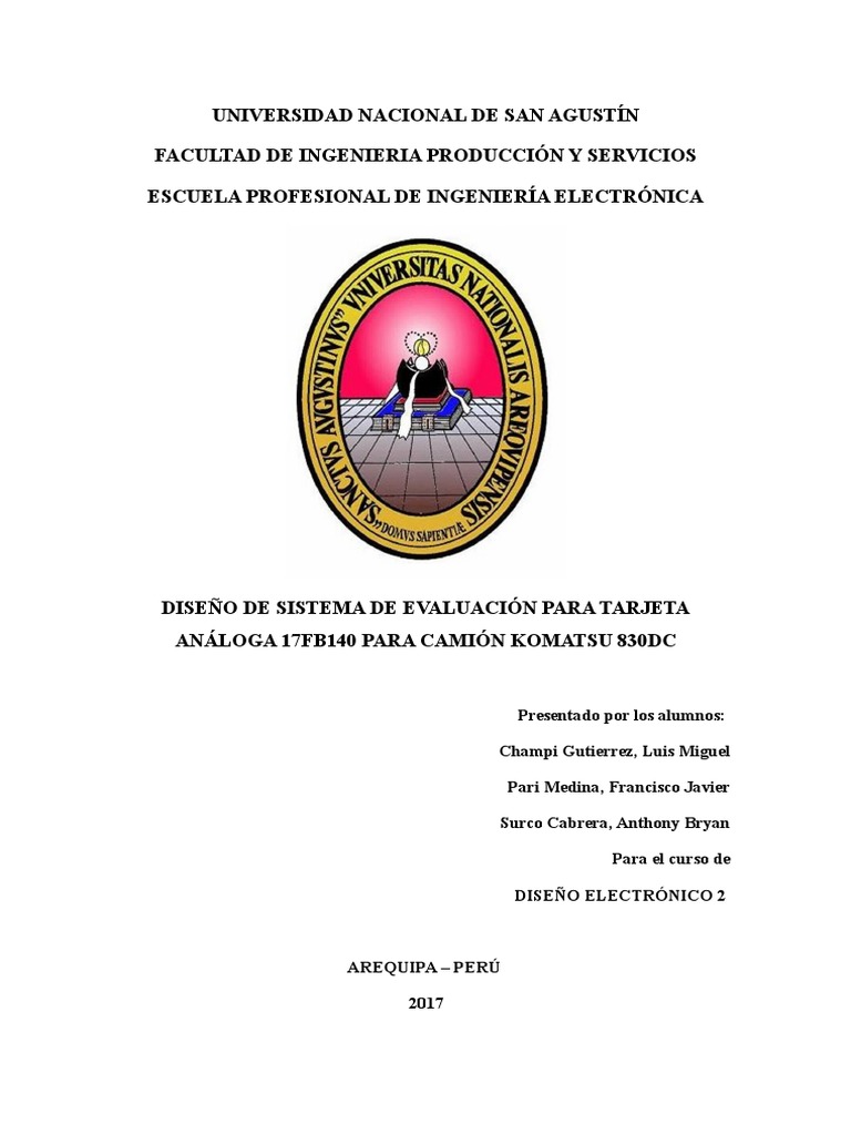 Sistema de Evaluación para Tarjeta 17FB140 | PDF | Microcontrolador ...