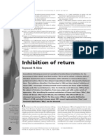 Inhibition of Return: Review