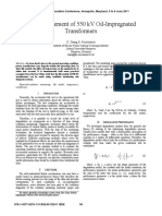 Life Management of 550 KV Oil-Impregnated Transformers