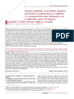 Actuación Del Intérprete-Mediador en El Ámbito Sanitario en Situaciones Comunicativas Problemáticas