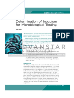 Determination of Inoculum For Microbiological Testing: Micro Bio Lo Gy To Pic S