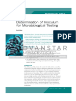 Determination of inoculum