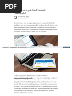 Como conseguir backlinks de qualidade?