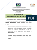 Sugestões para A Eaboração de Relatório S Pareceres de Alunos Atendidos em SRM