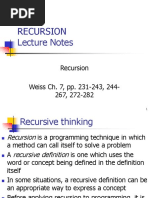 DSA With Java - Unit4 | PDF | Recursion | Theoretical Computer Science