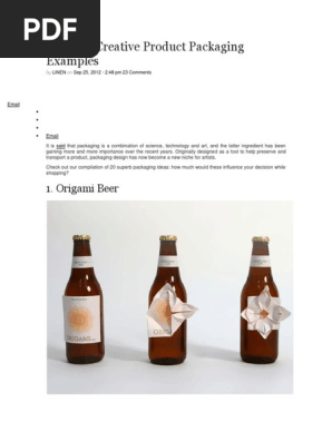 20 More Creative Product Packaging Examples