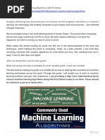 Essentials of Machine Learning Algorithms