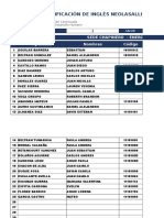 PRUEBA DE CLASIFICACIÓN DE INGLÉS NEOLASALLISTA