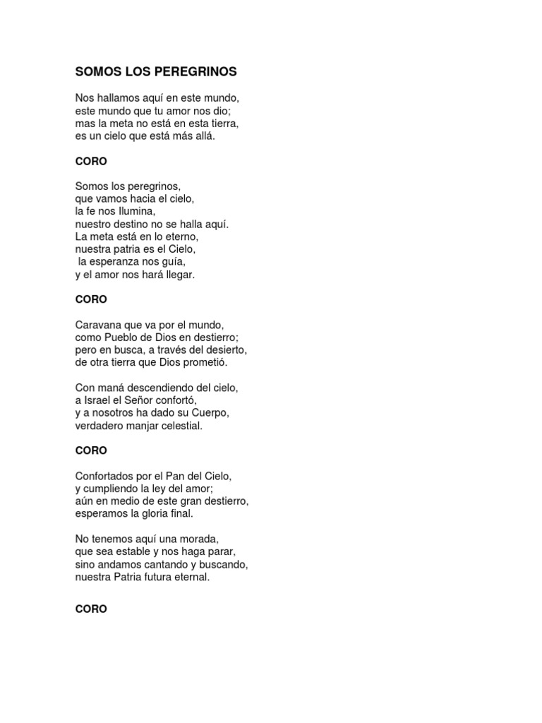 Somos Los Peregrinos PDF