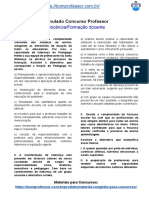 Simulado Formação Docente - Concurso e Seleções 2019 para Professor