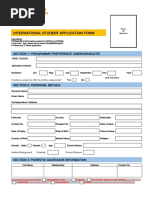 International Student Application: Section 1: Programme Preference (Undegraduate)