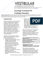 Pharmacologic Treatment of Vestibular Disorders: Surgical Treatments - in Less Frequent