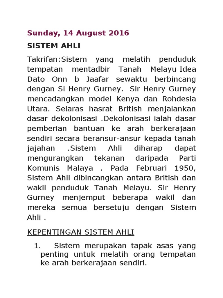 Sistem Ahli Dan Pakatan Murni Pdf